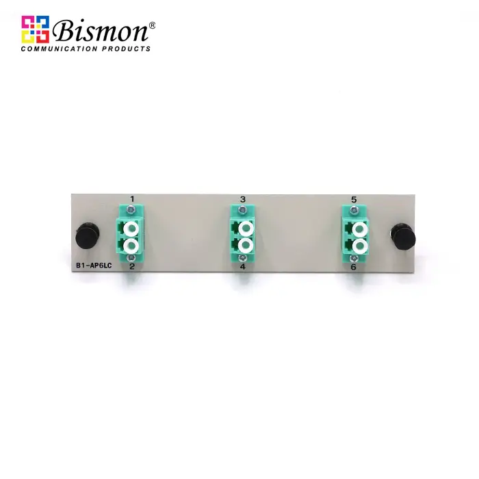 6 LC Snap-in adapter plate Multi-mode(OM3) duplex Full set